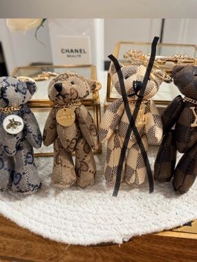 PICK ONE ☝️ (Novelty ) Choose between 4 different fashion Bear Keychains- New